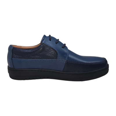British Walkers Westminster 2 men's navy leather sneakers, inner side view