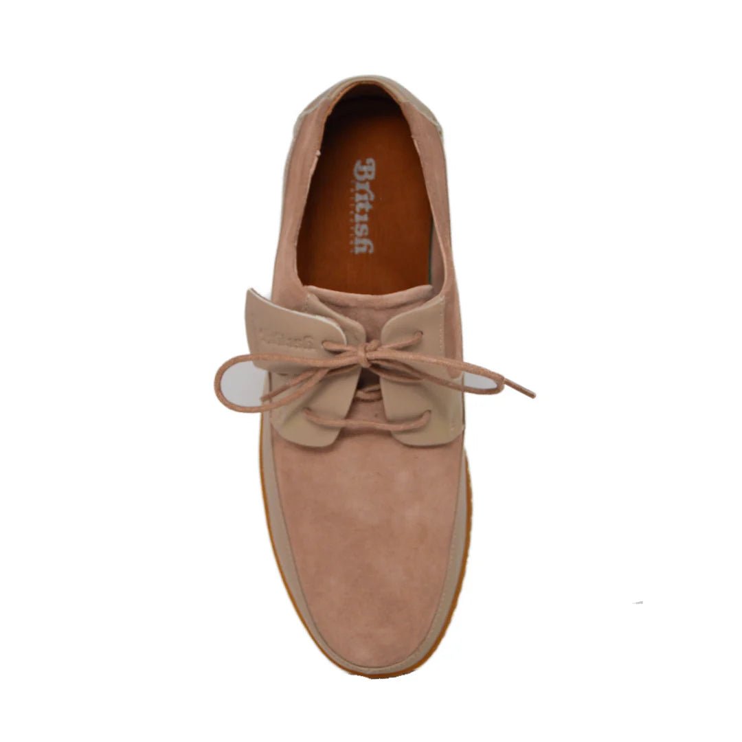 British Walkers Westminster Bally Style Men's Beige Low Top Sneakers