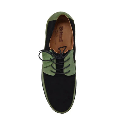 British Walkers Westminster Vintage Bally Style Men's Leather and Suede Low Top Sneakers