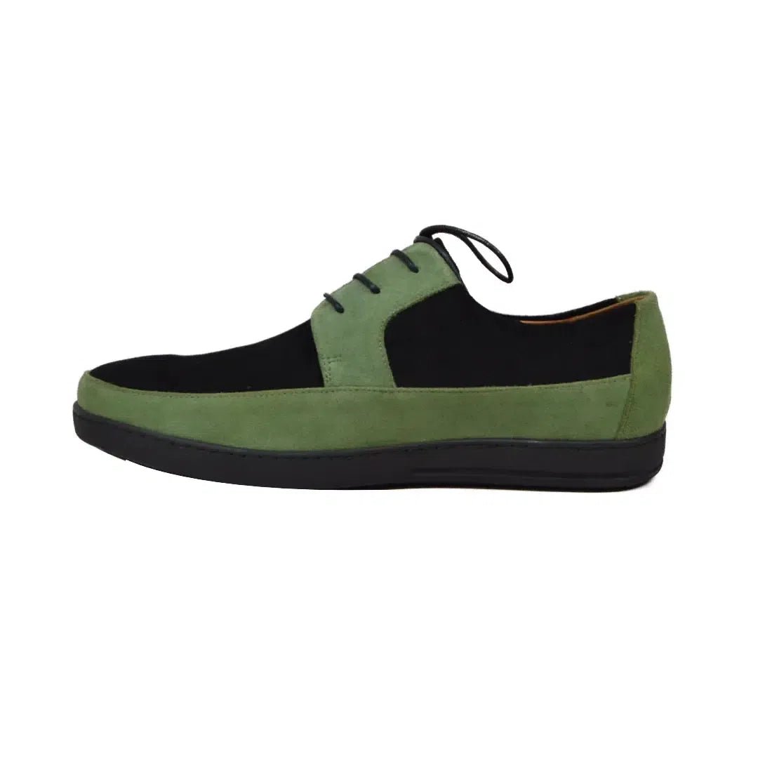 British Walkers Westminster Vintage Bally Style Men's Leather and Suede Low Top Sneakers