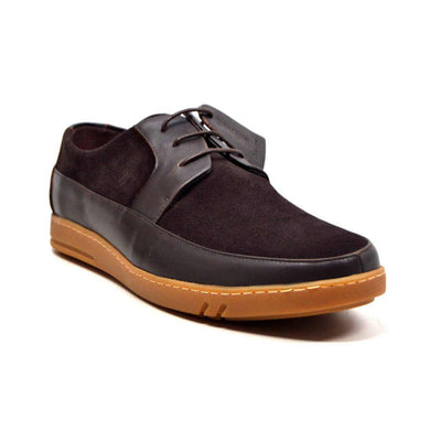 British Walkers Westminster Vintage Bally Style Men's Leather and Suede Low Top Sneakers