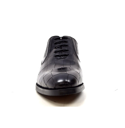 British Walkers Phoenix Men's Leather Oxford Dress Shoes in Black and Bordeaux view 3