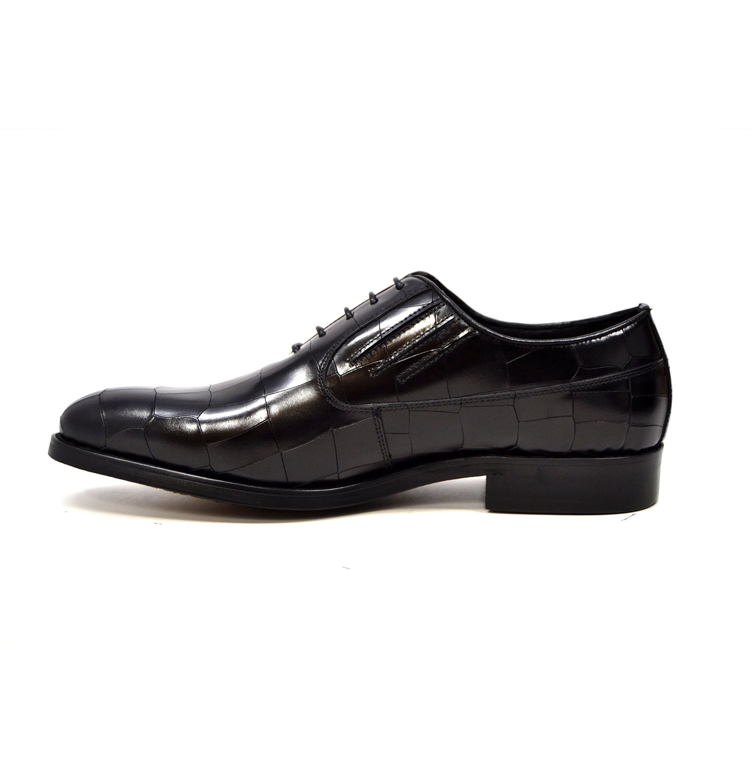 British Walkers Phoenix Men's Leather Oxford Dress Shoes in Black and Bordeaux view 4