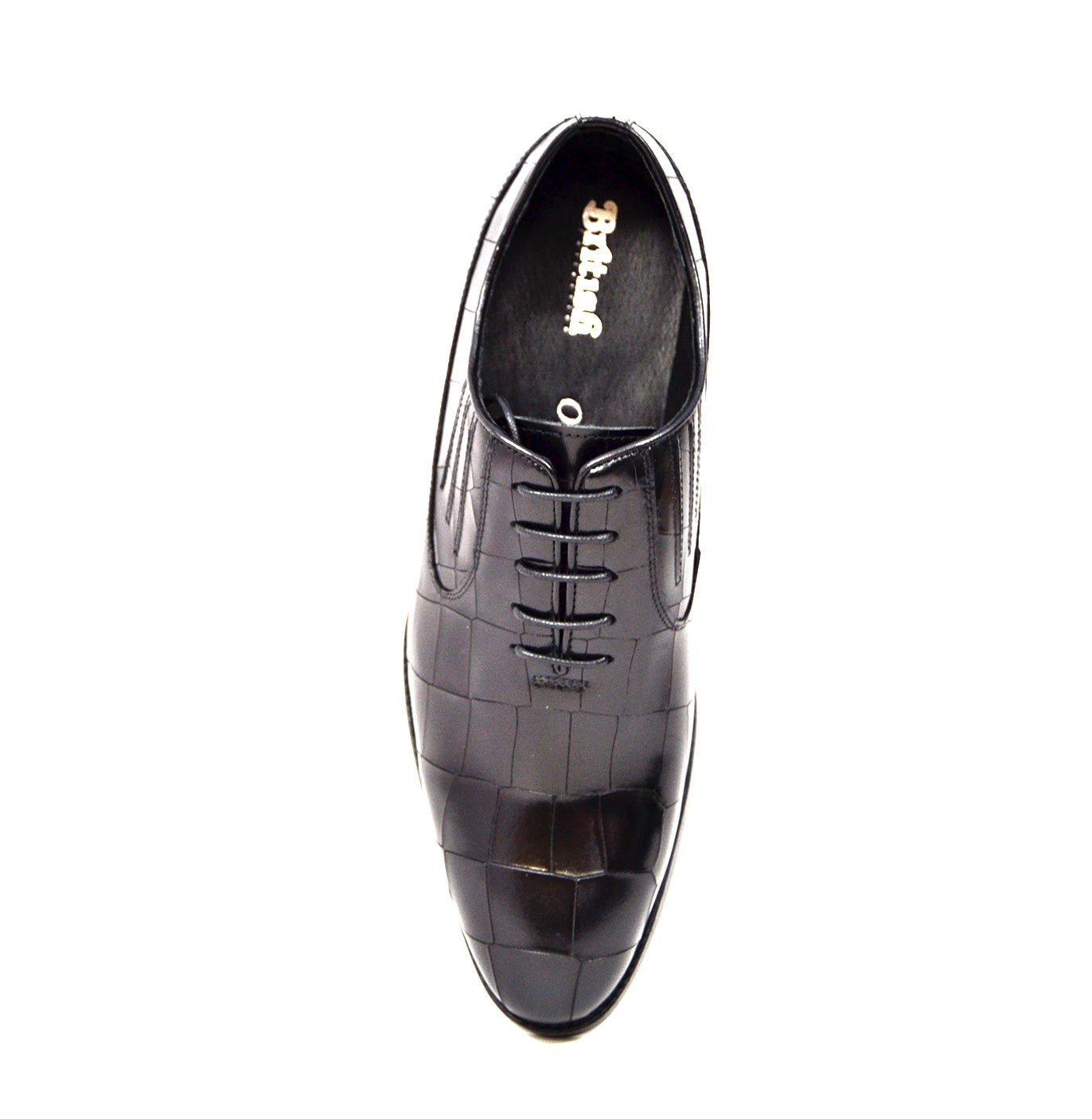 British Walkers Phoenix Men's Leather Oxford Dress Shoes in Black and Bordeaux view 6