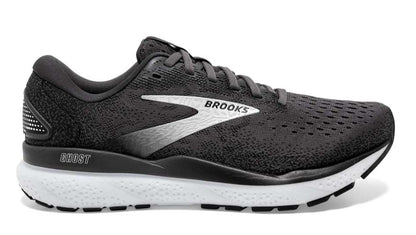 Brooks Ghost 16 Women’s Neutral Road Performance Running Shoe Black Grey White 1204071B090
