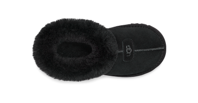 UGG Tazzette Womens Platform Slippers — Black Suede