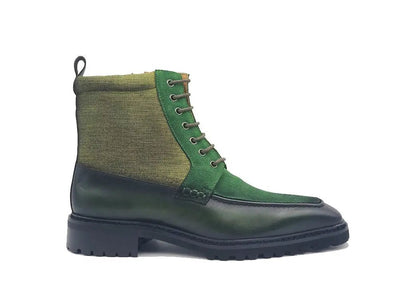 Carrucci Shoes Burnished Calfskin Slip On Boot Lug Sole Calfskin KB51617