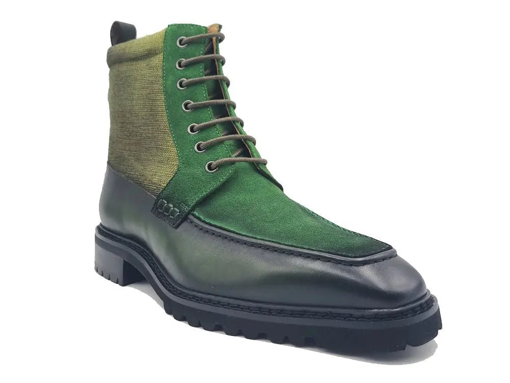 Carrucci Shoes Burnished Calfskin Slip On Boot Lug Sole Calfskin KB51617
