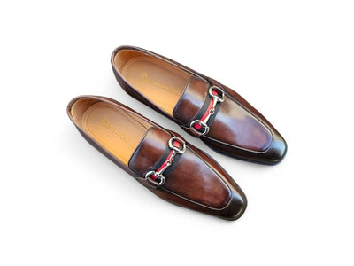 Carrucci Shoes Burnished Calfskin Slip On Loafer Calfskin KS50928R