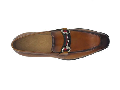 Carrucci Shoes Burnished Calfskin Slip On Loafer Calfskin KS50928R