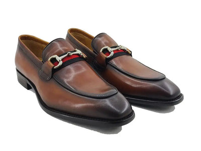 Carrucci Shoes Burnished Calfskin Slip On Loafer Calfskin KS50928R