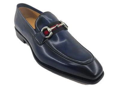 Carrucci Shoes Burnished Calfskin Slip On Loafer Calfskin KS50928R