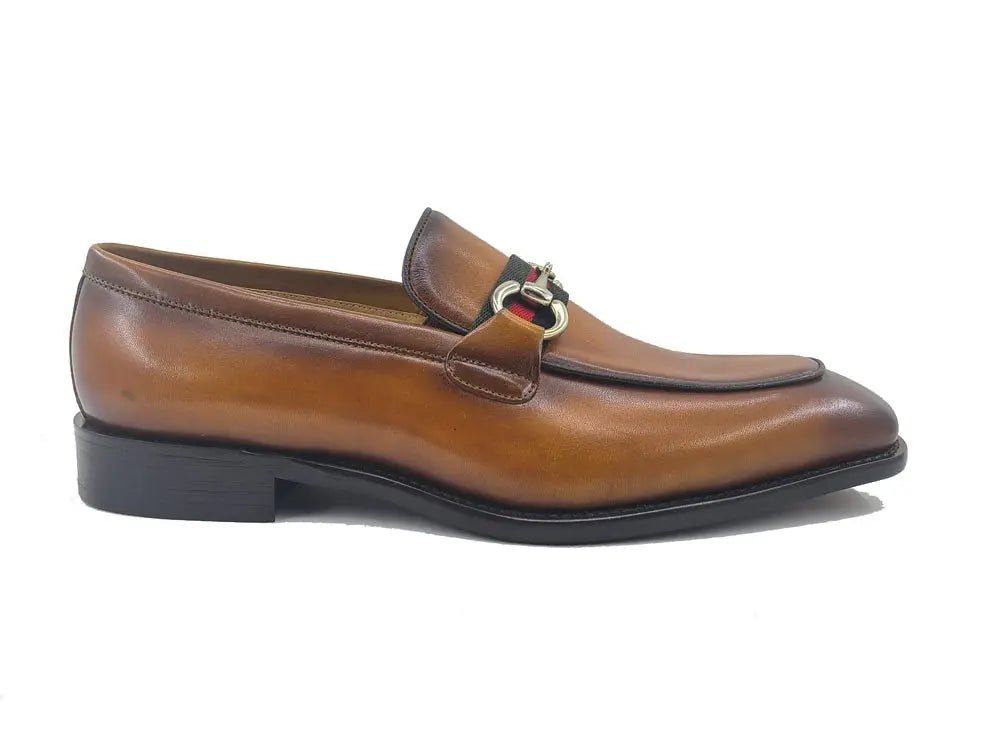 Carrucci Shoes Burnished Calfskin Slip On Loafer Calfskin KS50928R