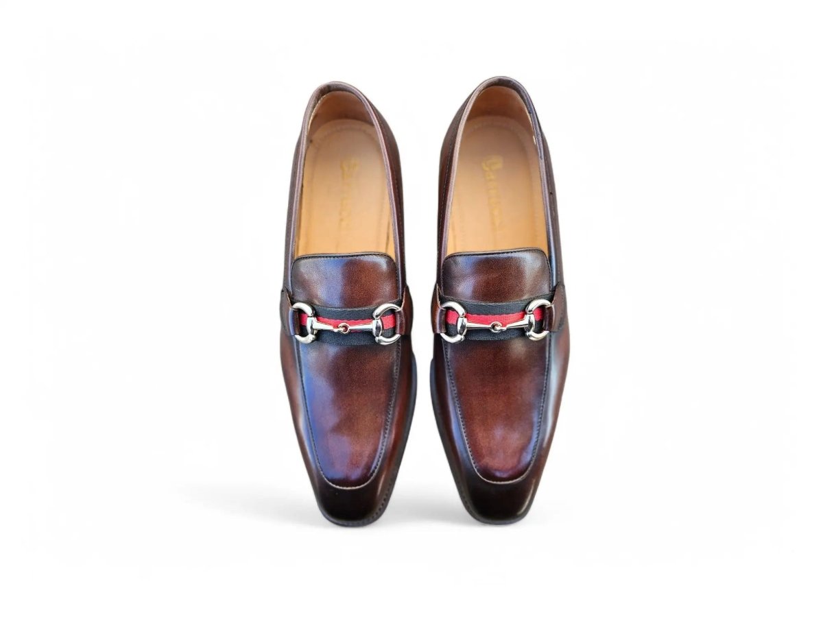 Carrucci Shoes Burnished Calfskin Slip On Loafer Calfskin KS50928R