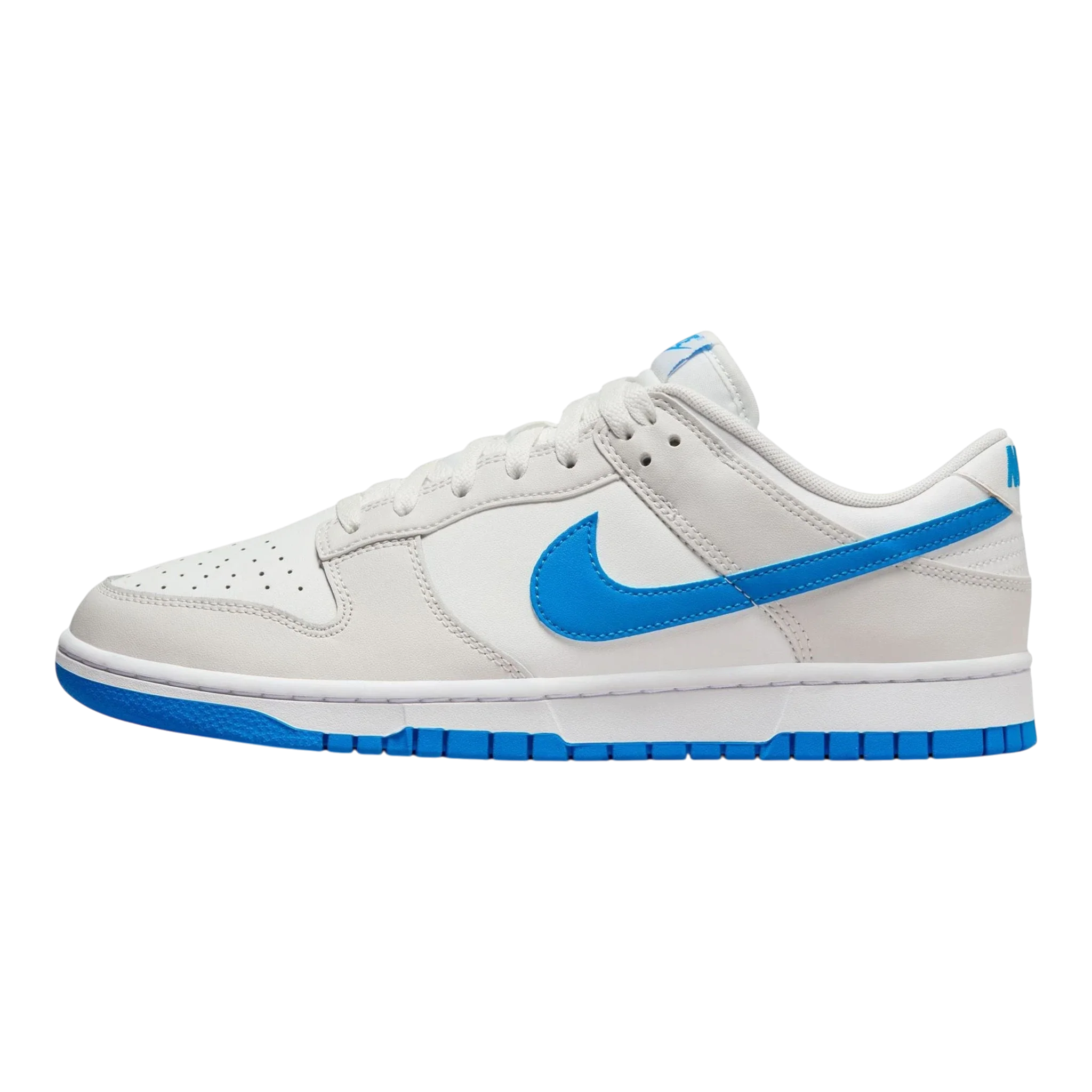 Nike Dunk Low Men's Sneakers — White/Photo Blue Low-Top