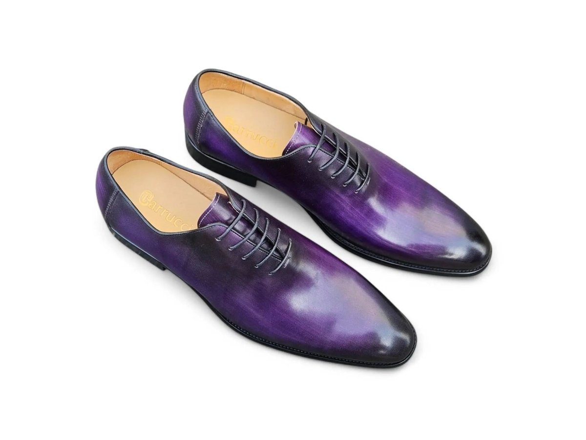 Carrucci Shoes Calfskin Whole Cut Lace Up Oxford Leather KS50512