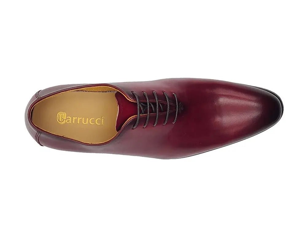 Carrucci Shoes Calfskin Whole Cut Lace Up Oxford Leather KS50512