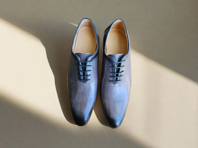 Carrucci Shoes Calfskin Whole Cut Lace Up Oxford Leather KS50512
