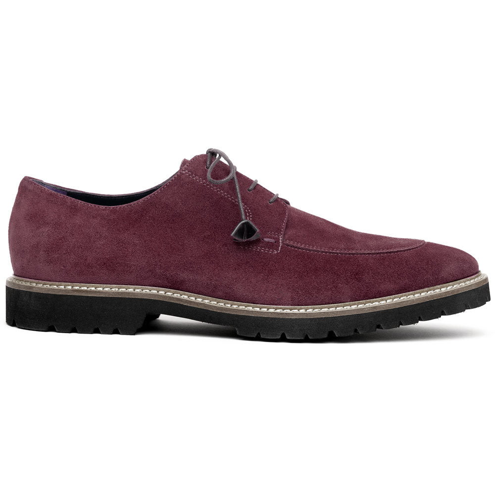 Zelli Italia Men's 26-220-BDX CAMPO Sueded Goatskin Lace Up, Bordeaux