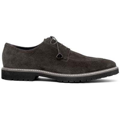 Zelli Italia Men's 26-220-GRY CAMPO Sueded Goatskin Lace Up, Grey