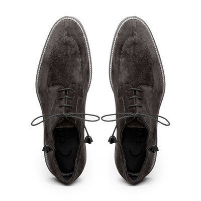 Zelli Italia Men's 26-220-GRY CAMPO Sueded Goatskin Lace Up, Grey