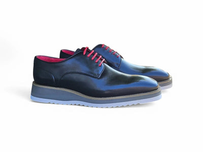 Carrucci Shoes Burnished Lace up Leather Derby Men's Leather KS51526
