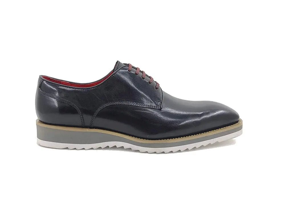 Carrucci Shoes Burnished Lace up Leather Derby Men's Leather KS51526