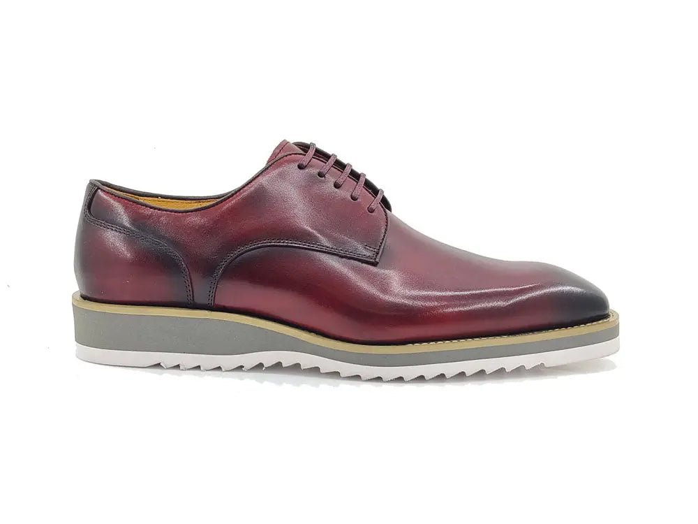 Carrucci Shoes Burnished Lace up Leather Derby Men's Leather KS51526