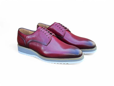 Carrucci Shoes Burnished Lace up Leather Derby Men's Leather KS51526