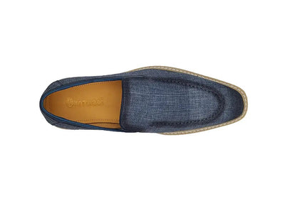 Carrucci Shoes Burnished Linen Loafer Men’s Linen KS55010F