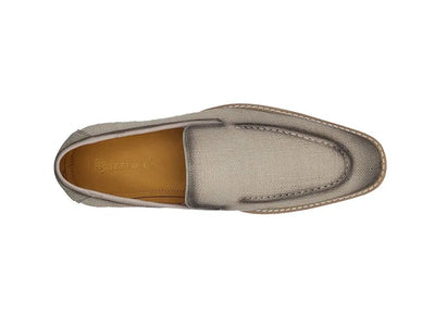 Carrucci Shoes Burnished Linen Loafer Men’s Linen KS55010F