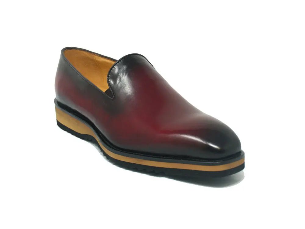 Carrucci Shoes Burnished Wholecut Loafer Leather KS51503