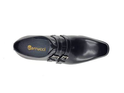 Carrucci Shoes Collection Burnished Double Monk Calfskin Leather KS51530