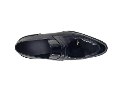 Carrucci Shoes Contrast Penny Loafer Patent Leather KS479601P