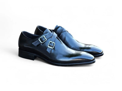Carrucci Shoes Cross Strap Wholecut Leather Loafer KS50360