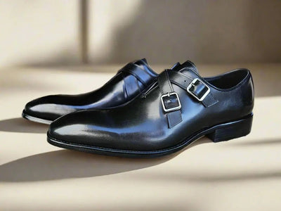 Carrucci Shoes Cross Strap Wholecut Leather Loafer KS50360