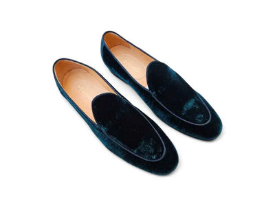 Carrucci Shoes Men's Velvet Prom Formal Shoe Elegant Classic