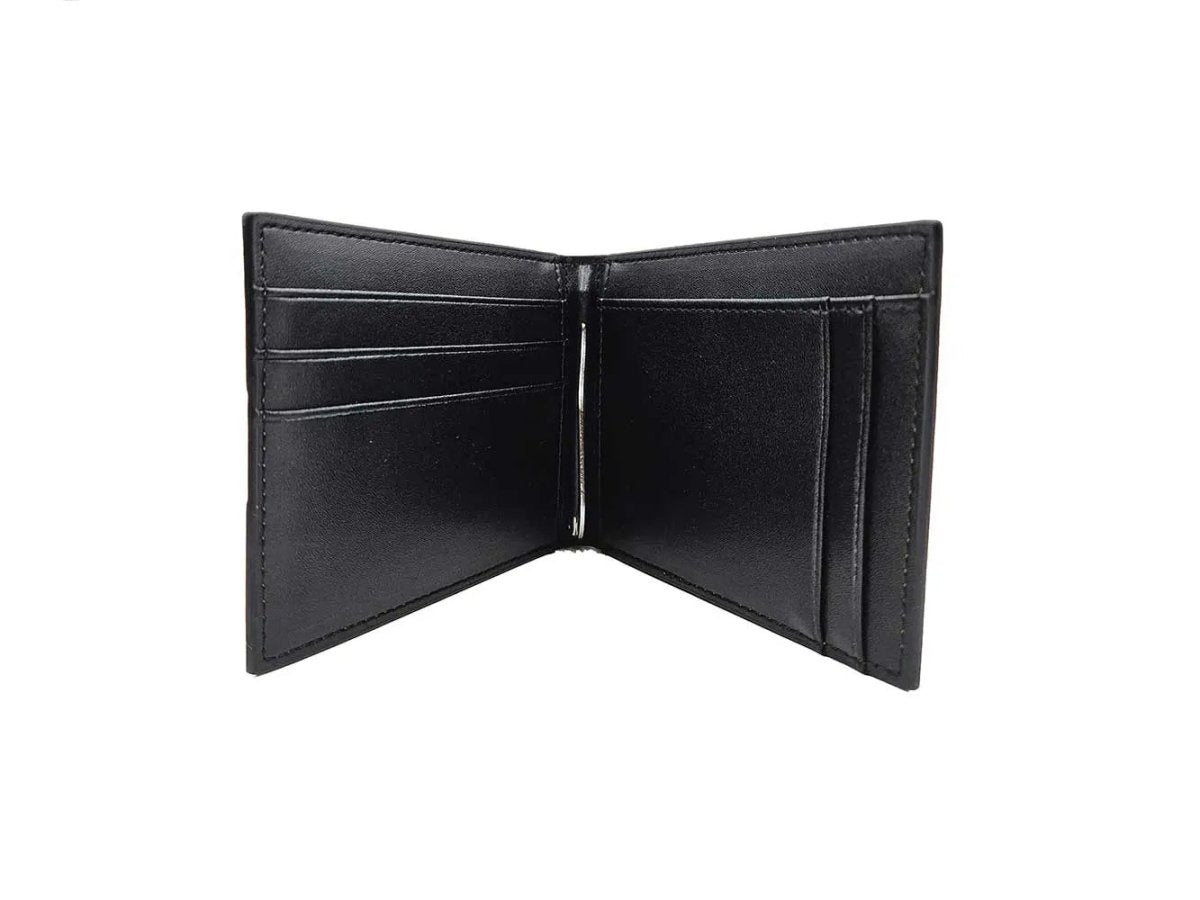 Carrucci Shoes Money Clip Bifold Wallet Calfskin Leather KC30001