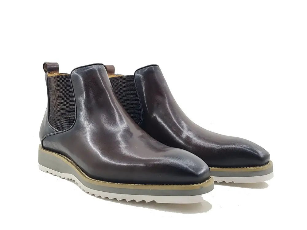 Carrucci Shoes Patina Chelsea Men's Calfskin Leather KB51515