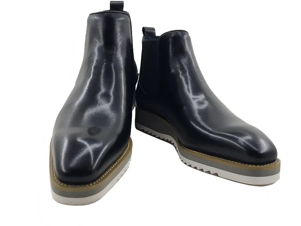 Carrucci Shoes Patina Chelsea Men's Calfskin Leather KB51515