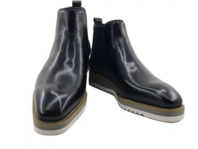 Carrucci Shoes Patina Chelsea Men's Calfskin Leather KB51515