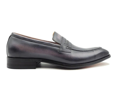Carrucci Shoes Patina Finished Penny Loafer Men’s Leather Slip On