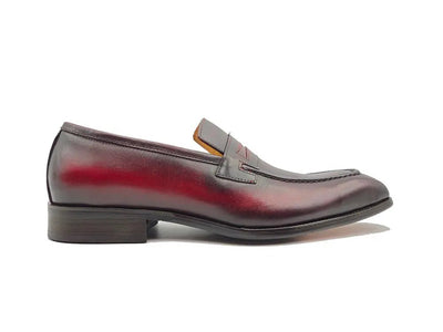 Carrucci Shoes Patina Finished Penny Loafer Men’s Leather Slip On