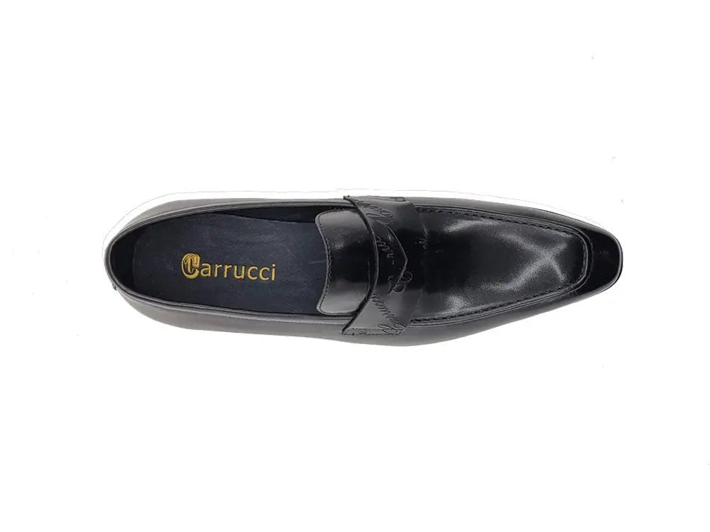 Carrucci Shoes Penny Loafer Leather Lightweight Sole KS51601