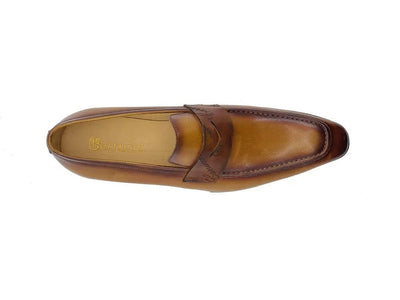 Carrucci Shoes Penny Loafer Leather Lightweight Sole KS51601