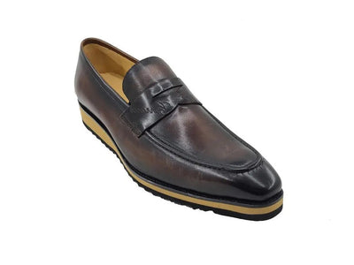 Carrucci Shoes Penny Loafer Leather Lightweight Sole KS51601
