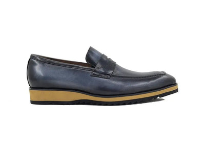 Carrucci Shoes Penny Loafer Leather Lightweight Sole KS51601