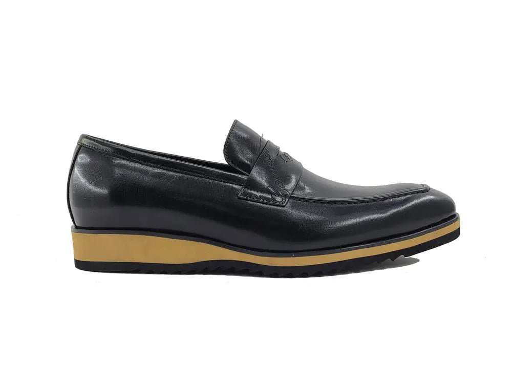 Carrucci Shoes Penny Loafer Leather Lightweight Sole KS51601