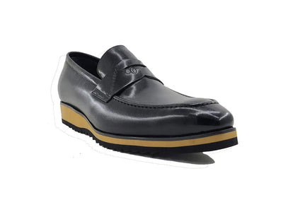 Carrucci Shoes Penny Loafer Leather Lightweight Sole KS51601