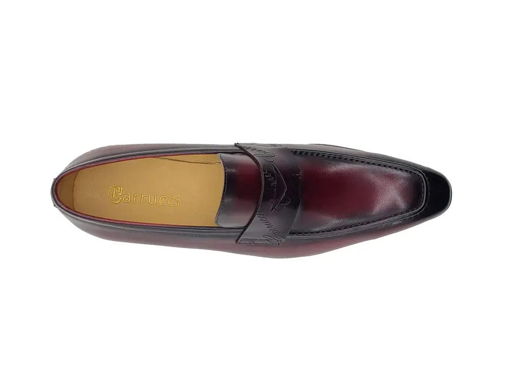 Carrucci Shoes Penny Loafer Leather Lightweight Sole KS51601